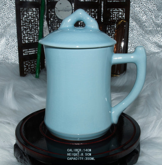 Ru porcelain sky cyan glaze