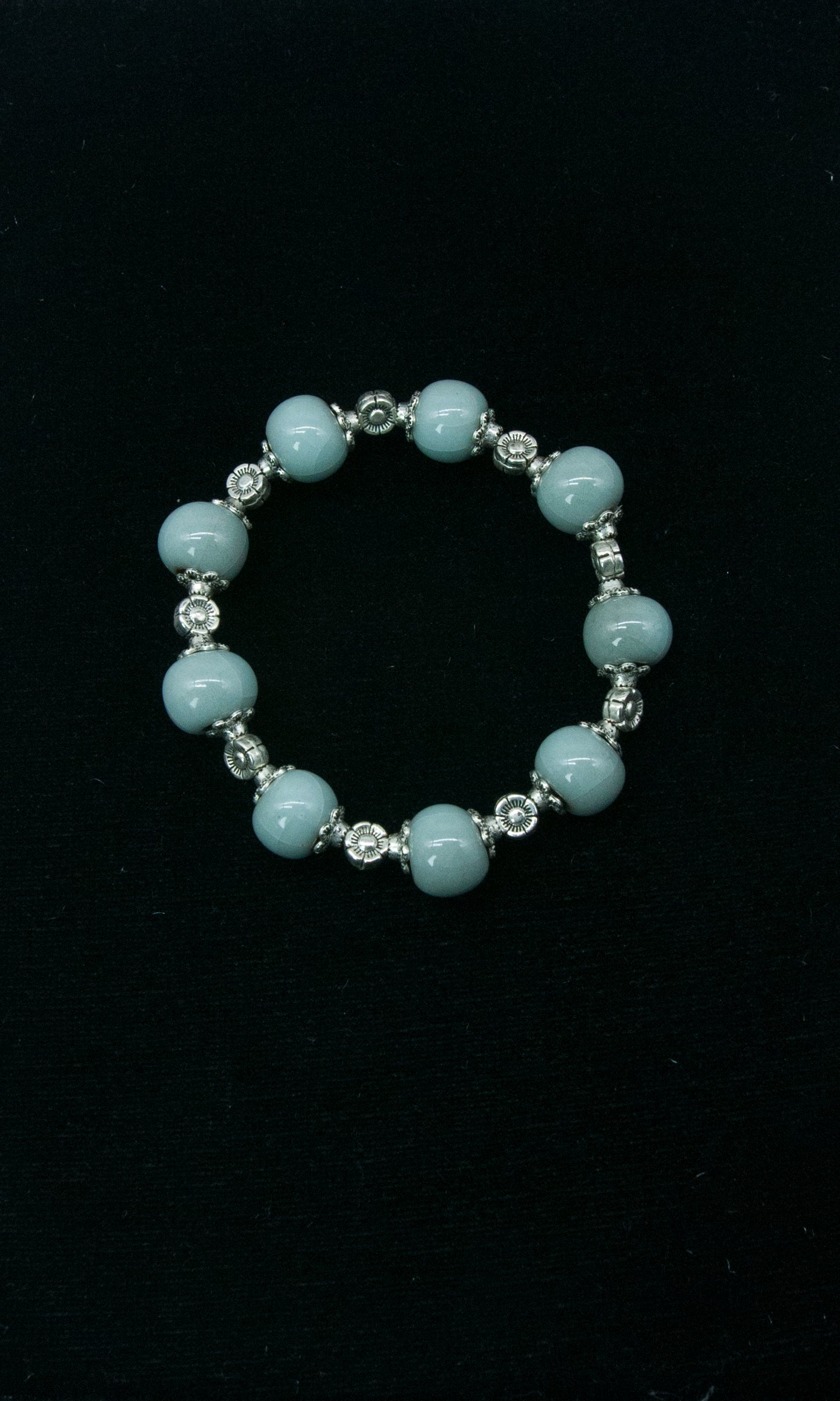 05012 Sky cyan glaze bracelet