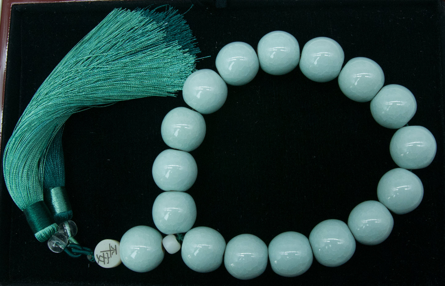 05017 Sky cyan glaze hand bracelet