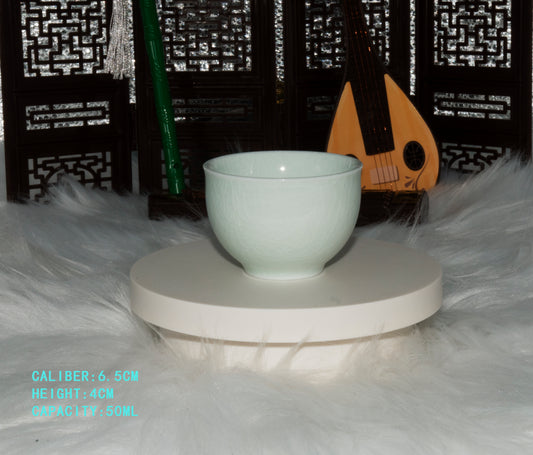 01005 Jade green glaze Perfect Circle Cup(50ml)