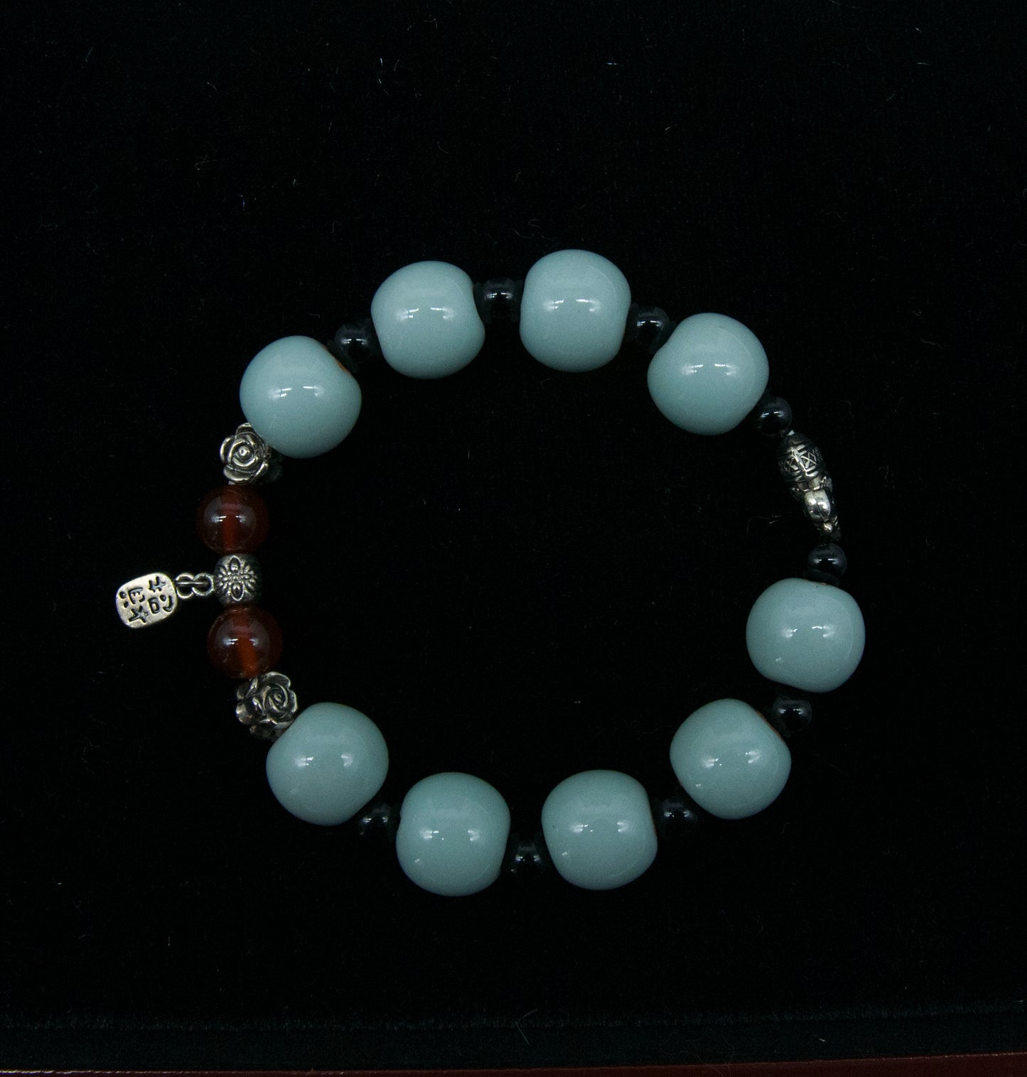 05016 Sky cyan glaze wealth bracelet