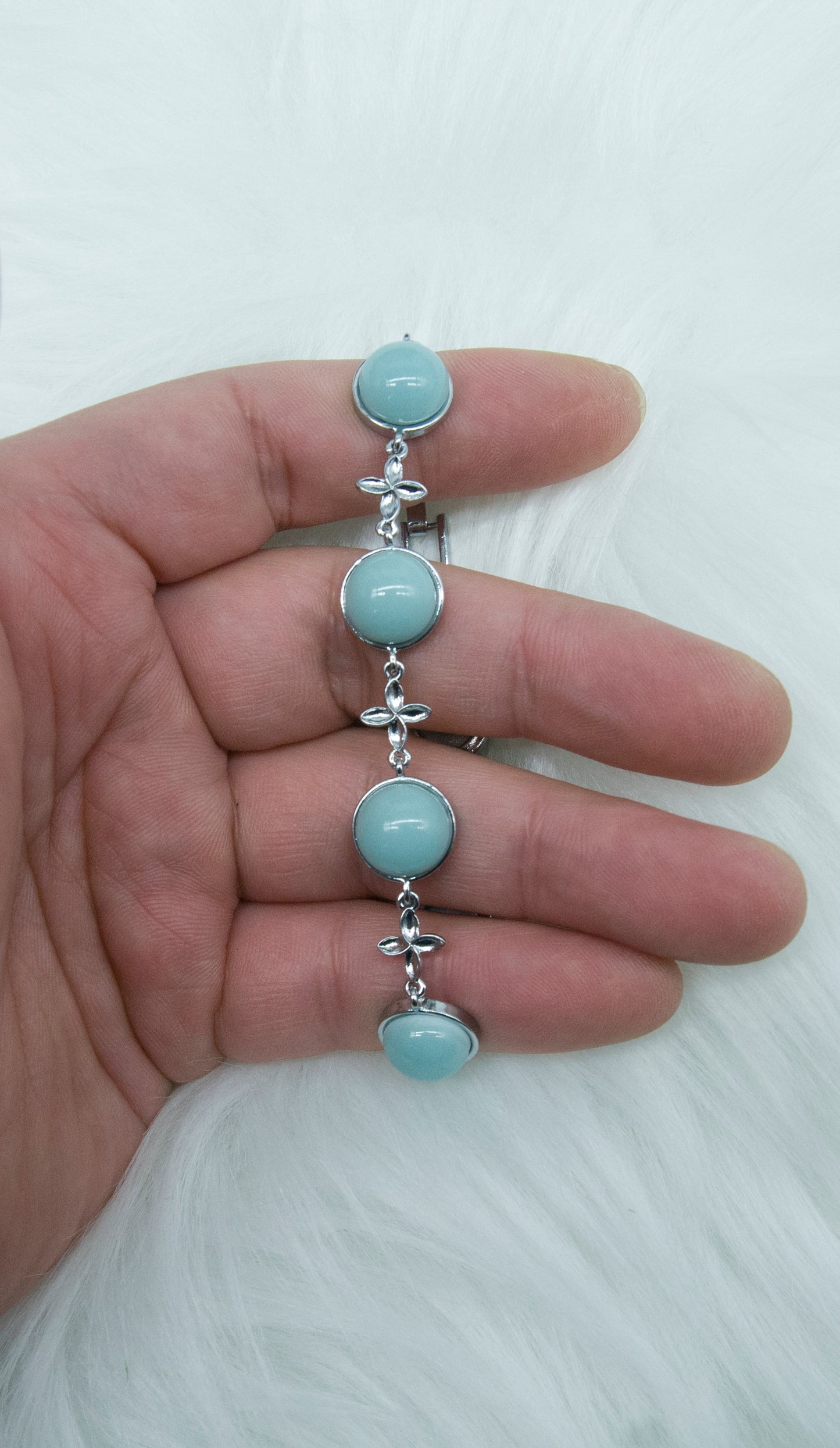 05011 Sky cyan glaze Bracelet