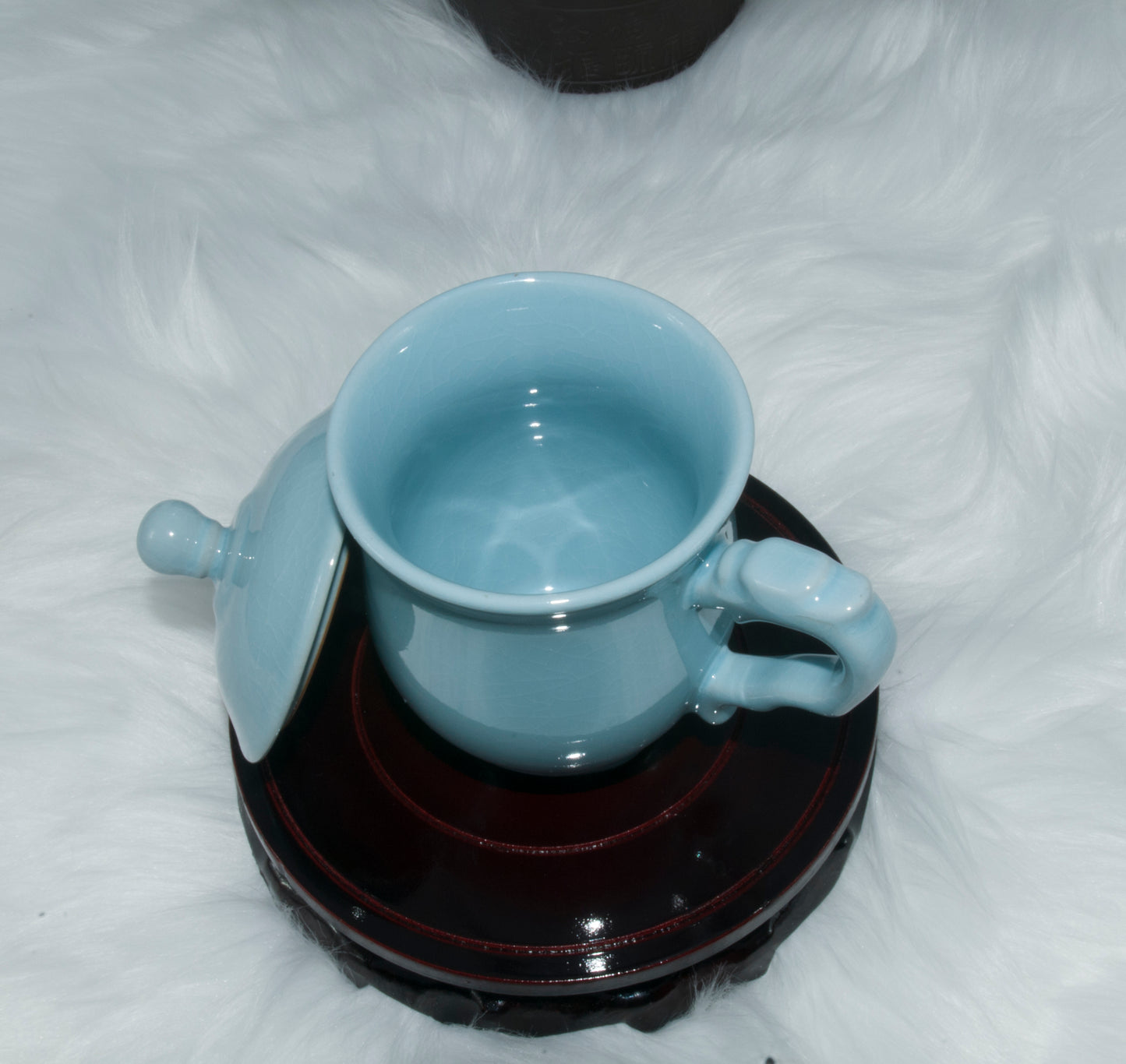 03002 Sky cyan glaze Dragon head Cup