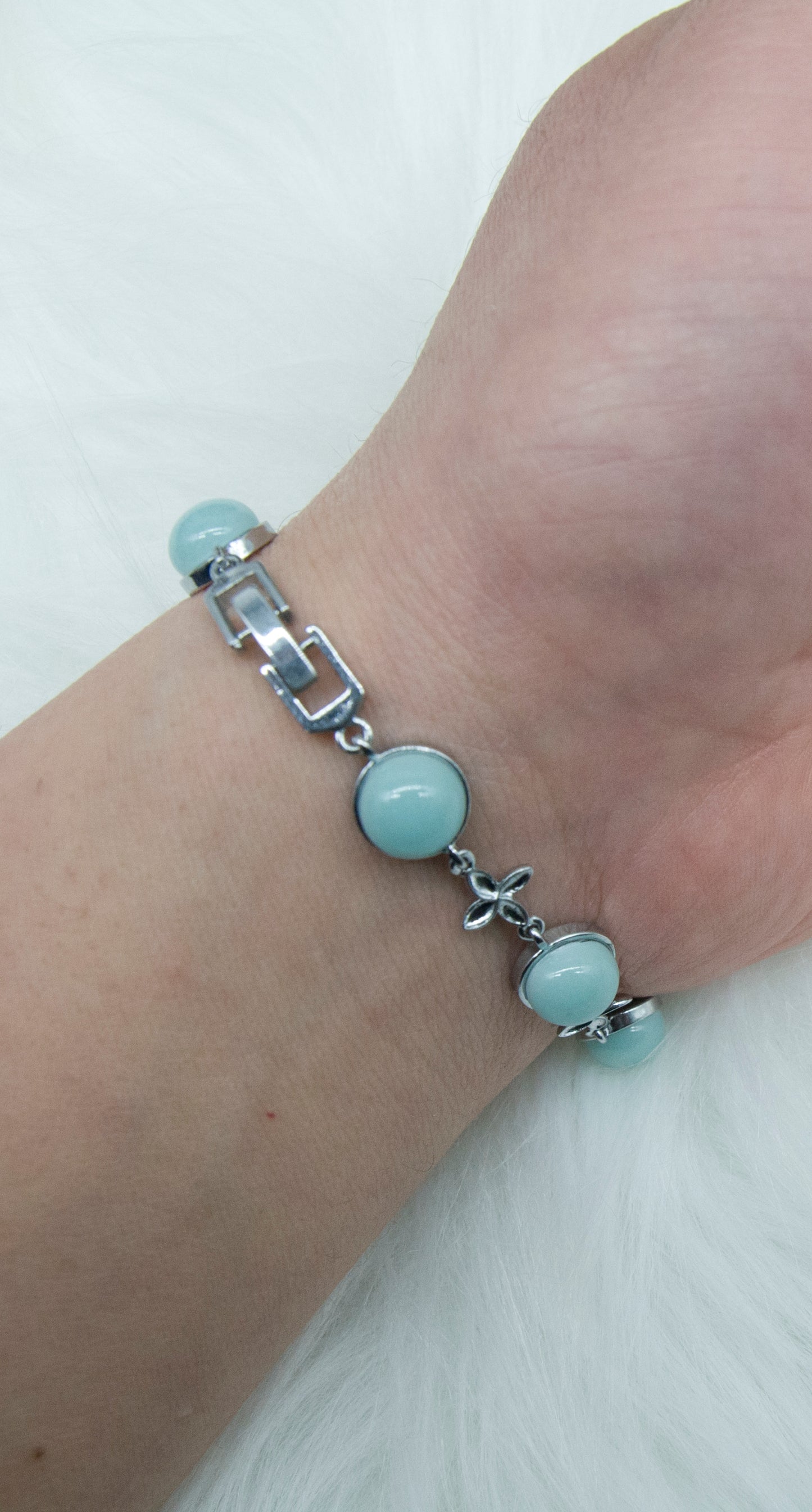 05010 Sky cyan glaze Bracelet