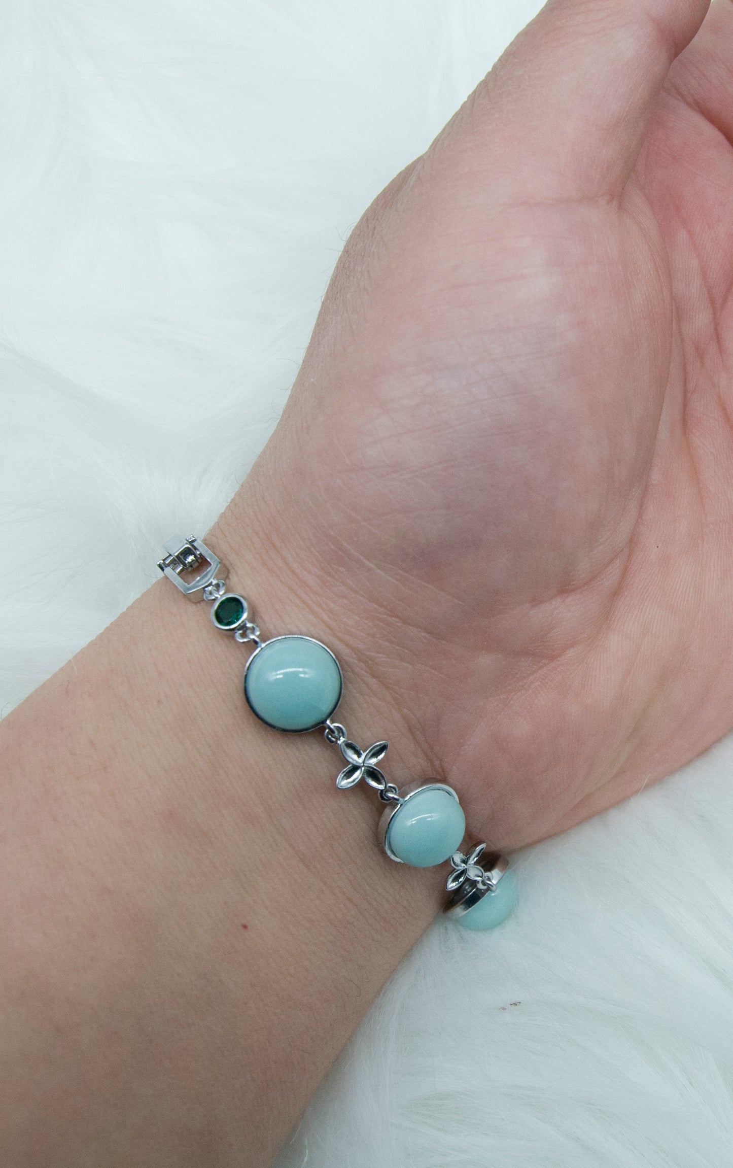 05011 Sky cyan glaze Bracelet