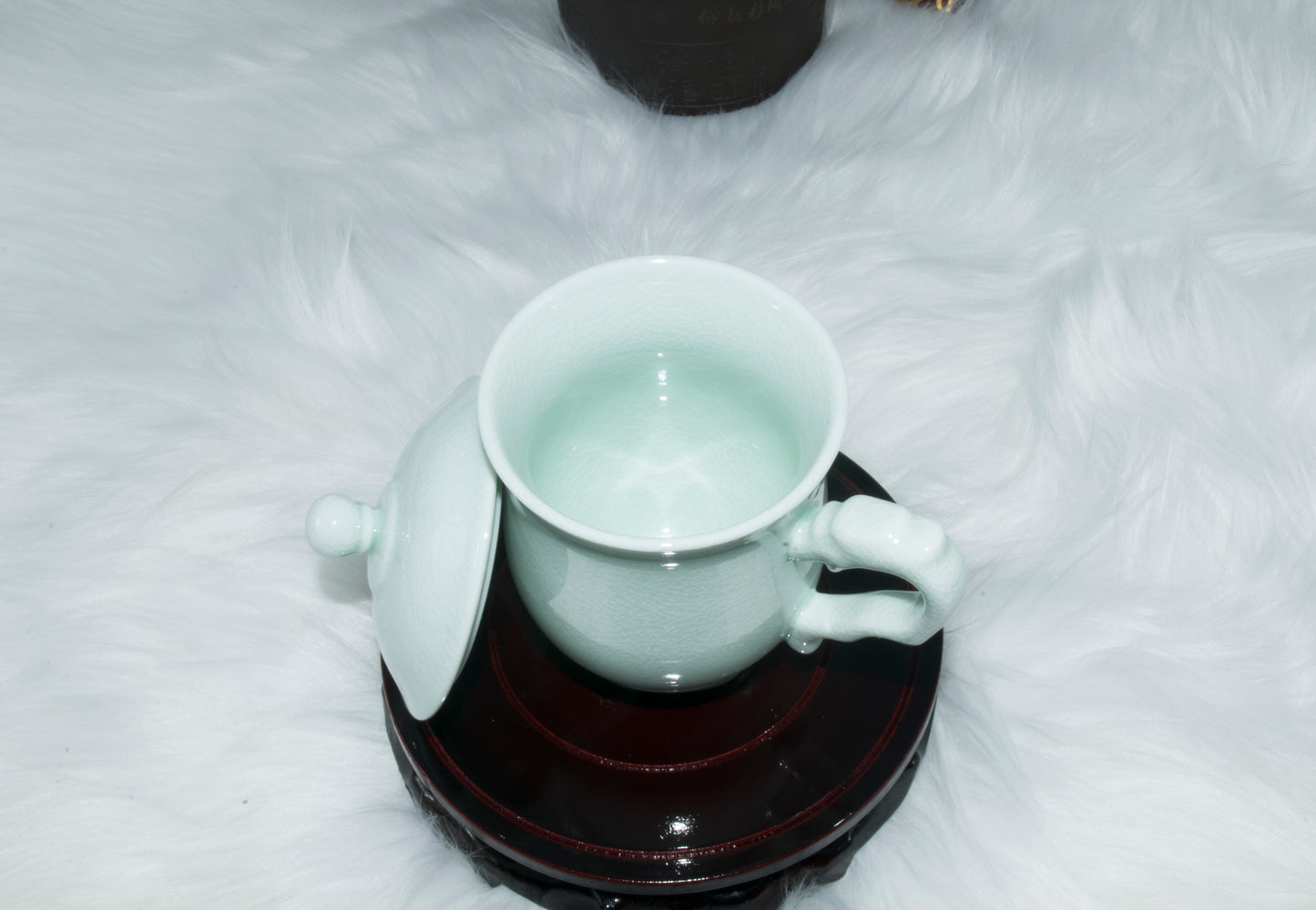 03001 Jade green glaze Dragon head Cup