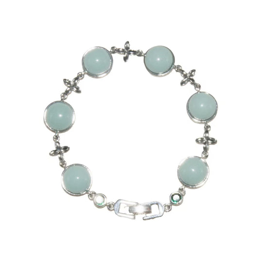 05011 Sky cyan glaze Bracelet