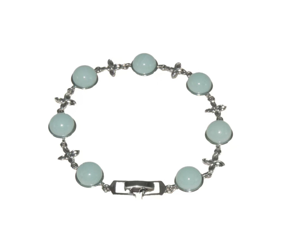 05010 Sky cyan glaze Bracelet