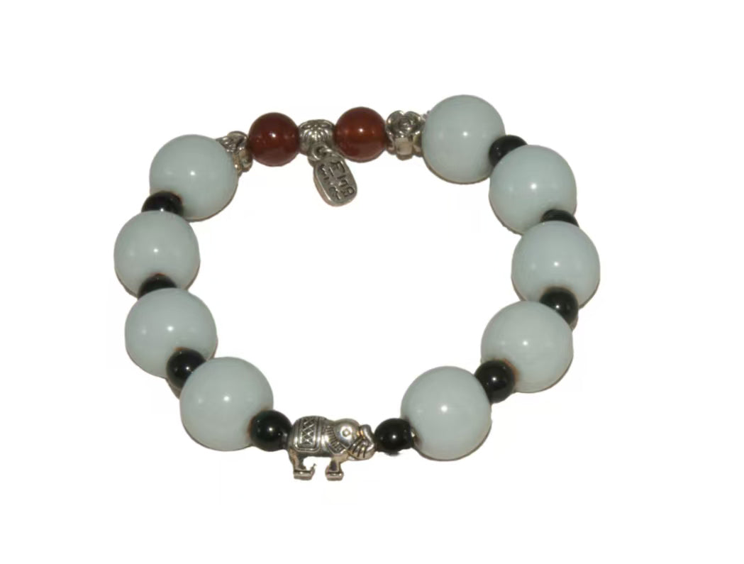 05016 Sky cyan glaze wealth bracelet