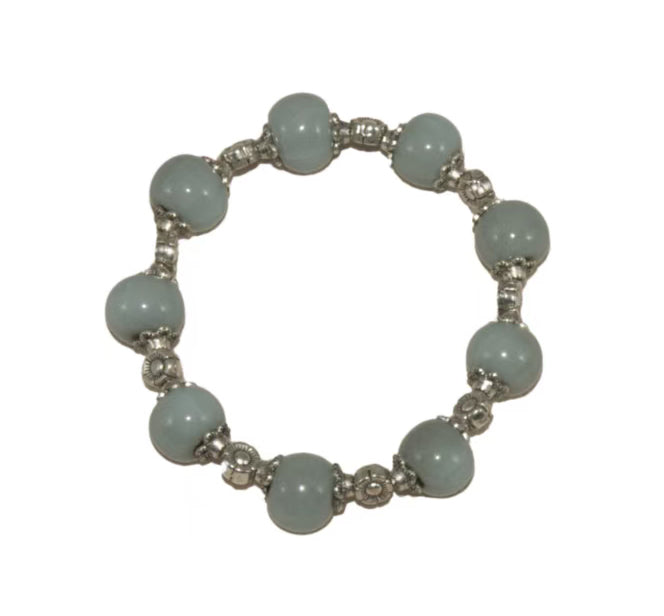 05012 Sky cyan glaze bracelet